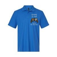 Game OverFunny Video Game Back To School Tee For Gamers Gift Softstyle Adult Sport Polo