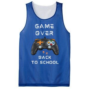 Game OverFunny Video Game Back To School Tee For Gamers Gift Mesh Reversible Basketball Jersey Tank