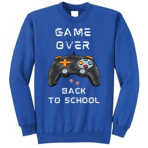 Game OverFunny Video Game Back To School Tee For Gamers Gift Tall Sweatshirt