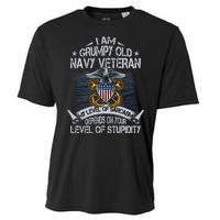 Grumpy Old Veteran Tee Pride Na Vy Sarcasm | Retired Gift Cooling Performance Crew T-Shirt