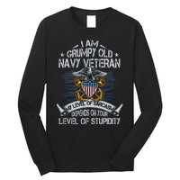 Grumpy Old Veteran Tee Pride Na Vy Sarcasm | Retired Gift Long Sleeve Shirt