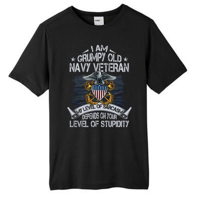 Grumpy Old Veteran Tee Pride Na Vy Sarcasm | Retired Gift Tall Fusion ChromaSoft Performance T-Shirt