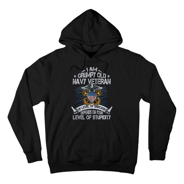 Grumpy Old Veteran Tee Pride Na Vy Sarcasm | Retired Gift Tall Hoodie