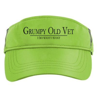 Grumpy Old Vet I Do What I Want Adult Drive Performance Visor