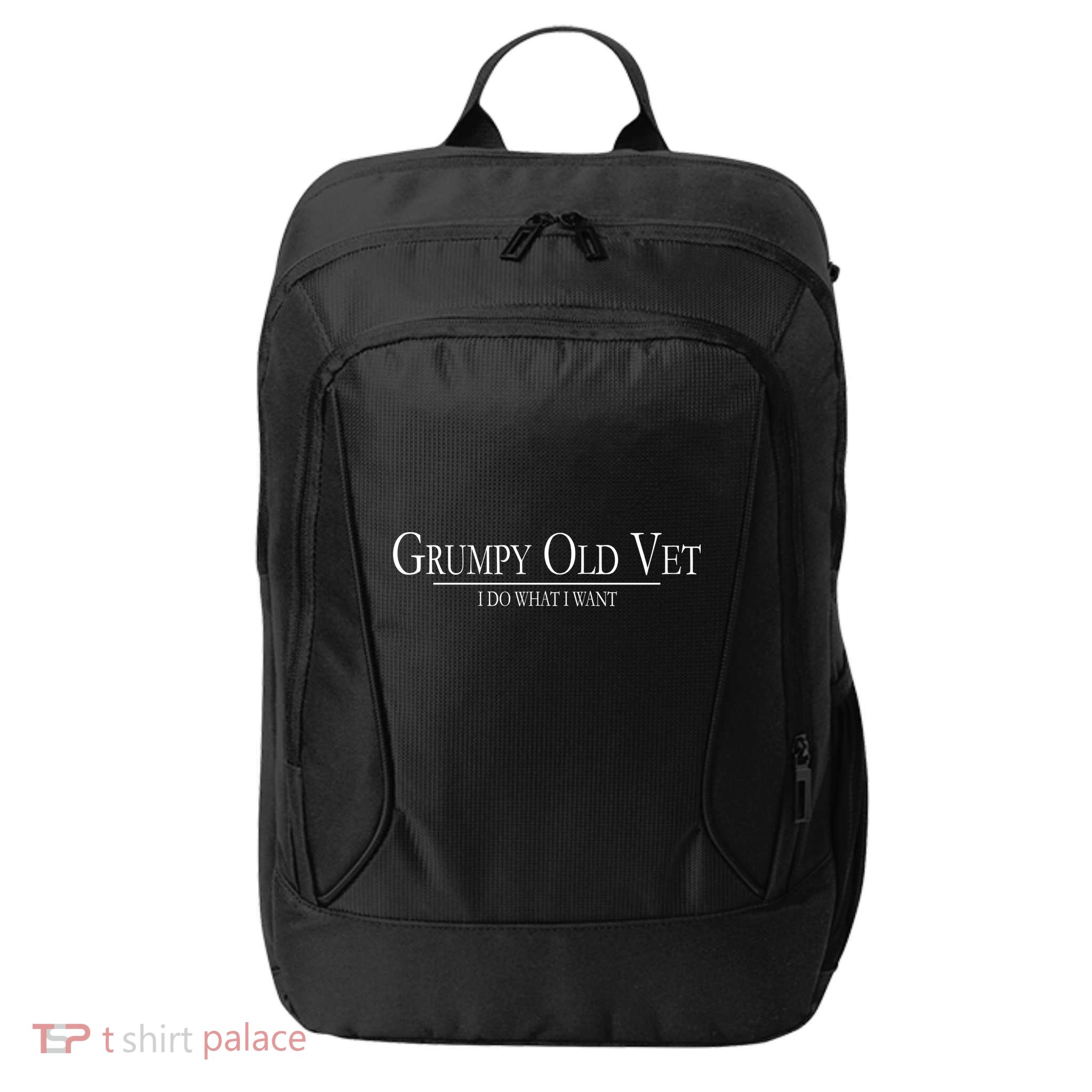 Grumpy Old Vet I Do What I Want City Backpack
