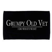 Grumpy Old Vet I Do What I Want Microfiber Hand Towel