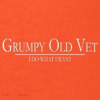 Grumpy Old Vet I Do What I Want Button