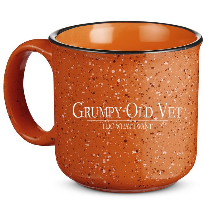 Grumpy Old Vet I Do What I Want 15oz Campfire Ceramic Mug