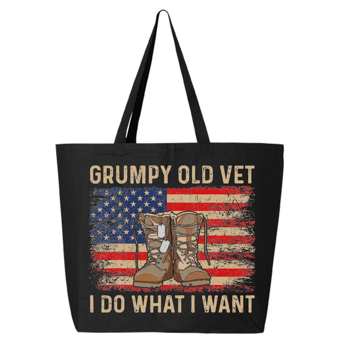 Grumpy Old Vet I Do What I Want 25L Jumbo Tote