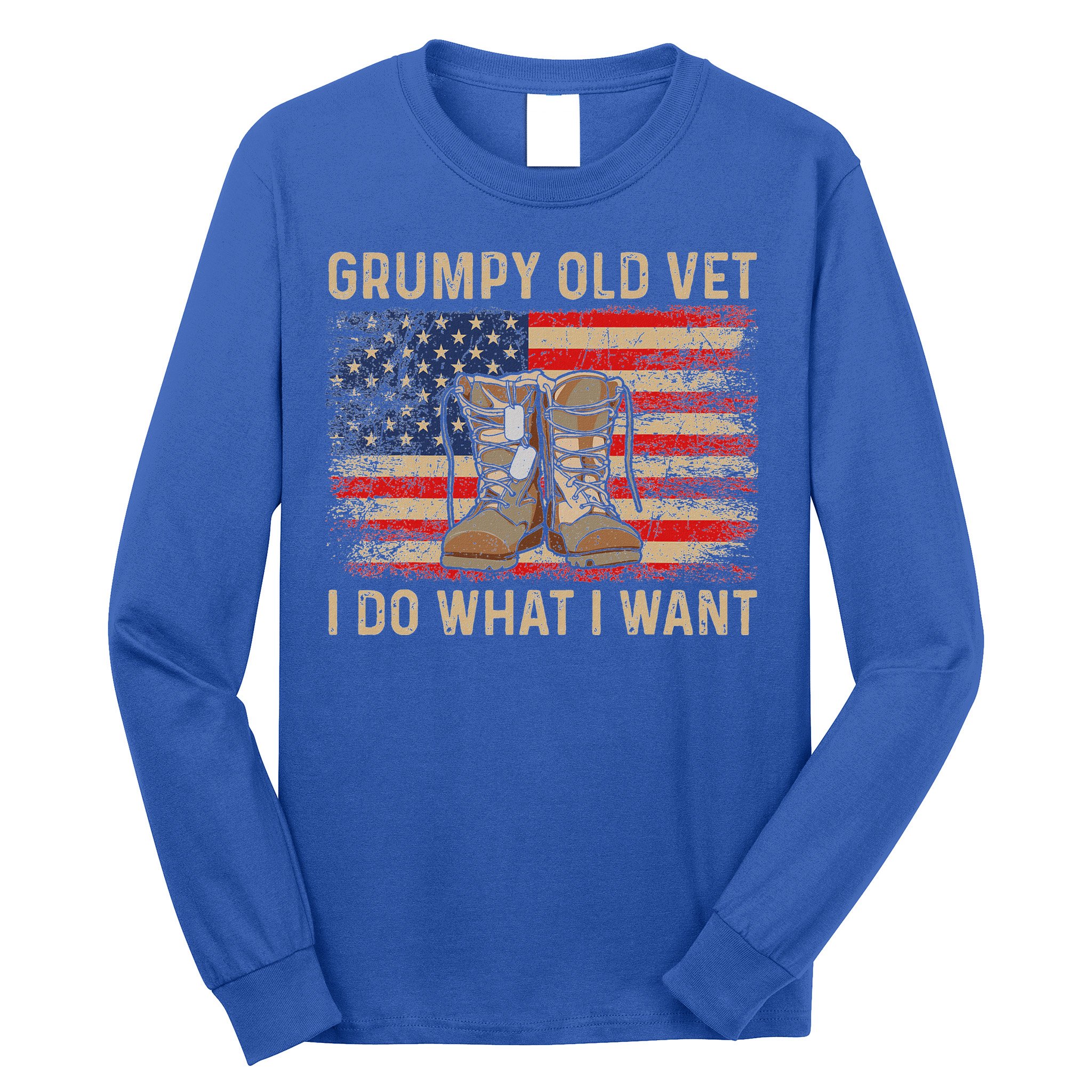 Grumpy Old Vet I Do What I Want Long Sleeve Shirt