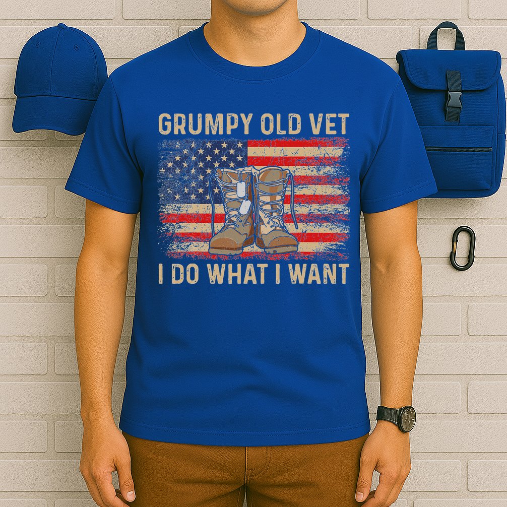 Grumpy Old Vet I Do What I Want T-Shirt
