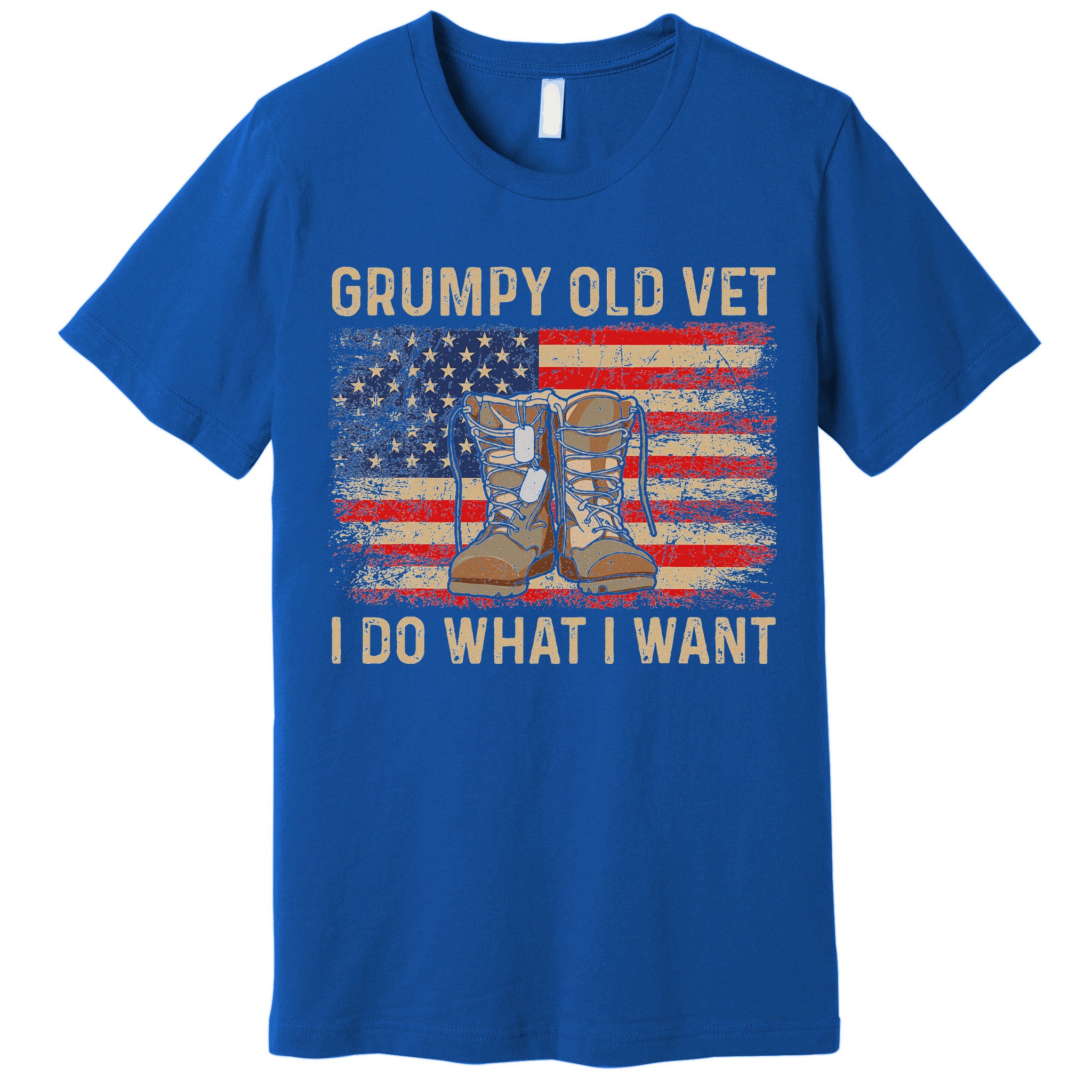 Grumpy Old Vet I Do What I Want Premium T-Shirt