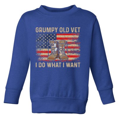 Grumpy Old Vet I Do What I Want Toddler Sweatshirt