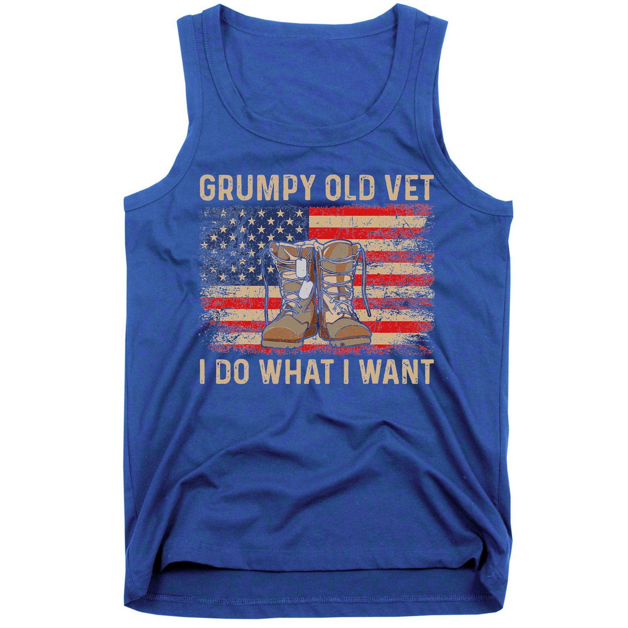 Grumpy Old Vet I Do What I Want Tank Top