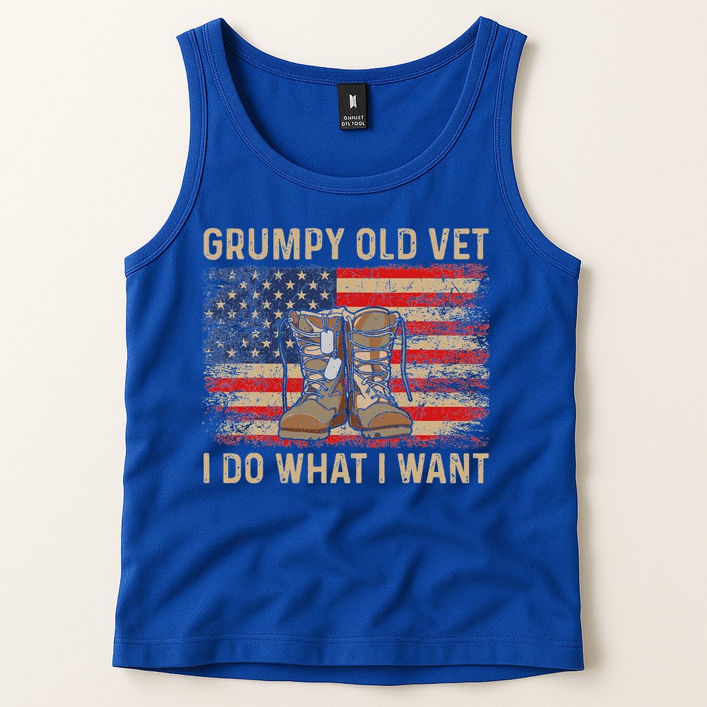 Grumpy Old Vet I Do What I Want Tank Top