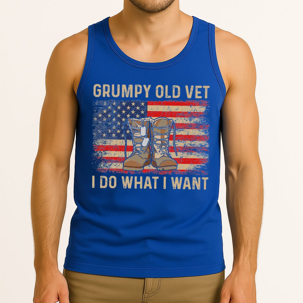 Grumpy Old Vet I Do What I Want Tank Top