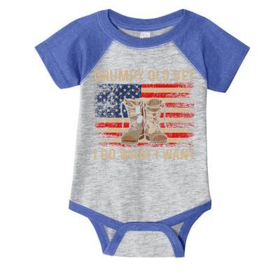 Grumpy Old Vet I Do What I Want Infant Baby Jersey Bodysuit