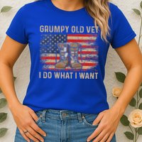 Grumpy Old Vet I Do What I Want Womens T-Shirt