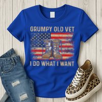 Grumpy Old Vet I Do What I Want Womens T-Shirt