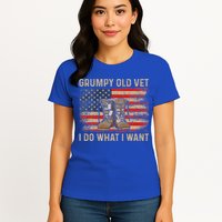 Grumpy Old Vet I Do What I Want Womens T-Shirt