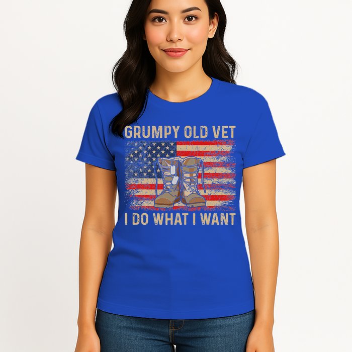 Grumpy Old Vet I Do What I Want Womens T-Shirt