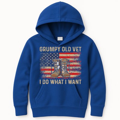 Grumpy Old Vet I Do What I Want Kids Hoodie