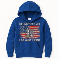 Grumpy Old Vet I Do What I Want Kids Hoodie