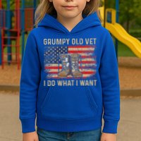 Grumpy Old Vet I Do What I Want Kids Hoodie