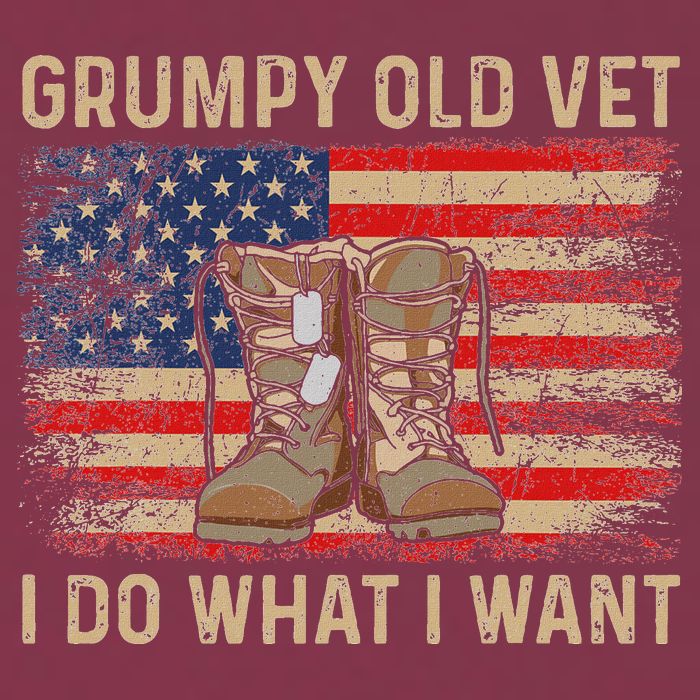 Grumpy Old Vet I Do What I Want 16oz Travel Tumbler
