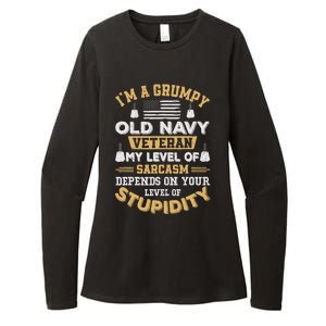 Grumpy Old Veteran Patriotic Funny Military Veteran Usa Womens CVC Long Sleeve Shirt