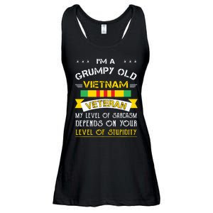 Grumpy Old Vietnam Veteran Ladies Essential Flowy Tank