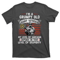 Grumpy Old Veteran Tee Pride Army Sarcasm Retired T-Shirt