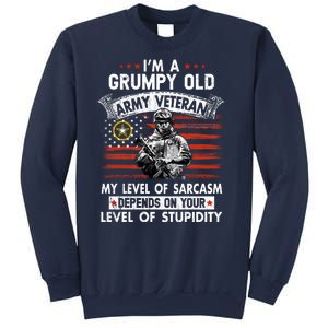 Grumpy Old Veteran Tee Pride Army Sarcasm Retired Sweatshirt