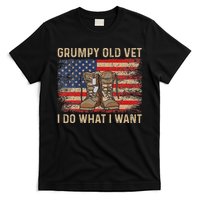 Grumpy Old Vet I Do What I Want Funny Military Veteran T-Shirt