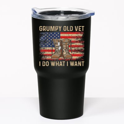 Grumpy Old Vet I Do What I Want Funny Military Veteran Tumbler