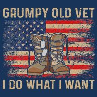Grumpy Old Vet I Do What I Want Funny Military Veteran Infant Baby Jersey Bodysuit