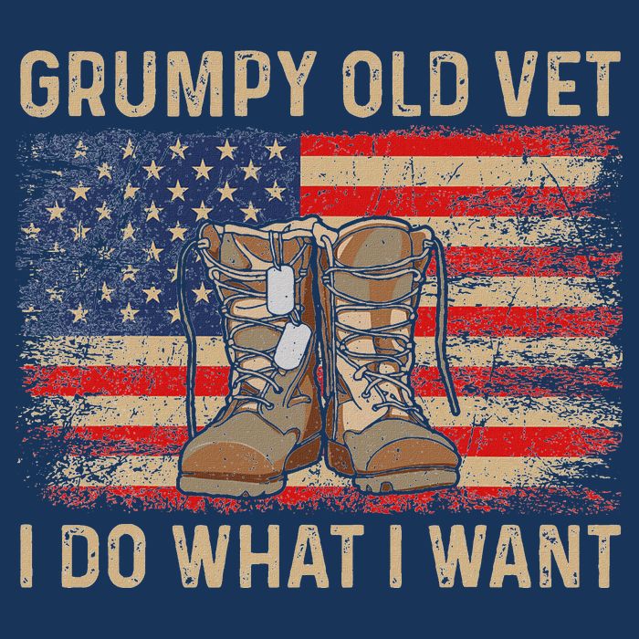 Grumpy Old Vet I Do What I Want Funny Military Veteran Infant Baby Jersey Bodysuit