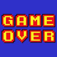 Game Over Vintage Retro Video Games Gaming Gift Arcade Apron