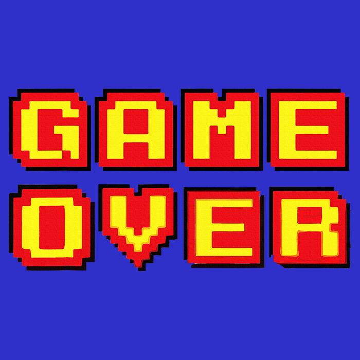 Game Over Vintage Retro Video Games Gaming Gift Arcade Apron