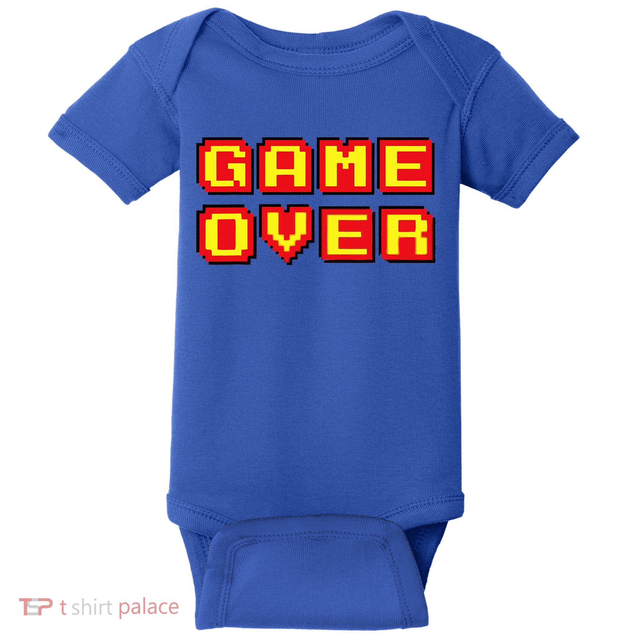Game Over Vintage Retro Video Games Gaming Gift Arcade Baby Bodysuit