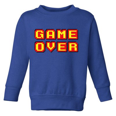 Game Over Vintage Retro Video Games Gaming Gift Arcade Toddler Sweatshirt