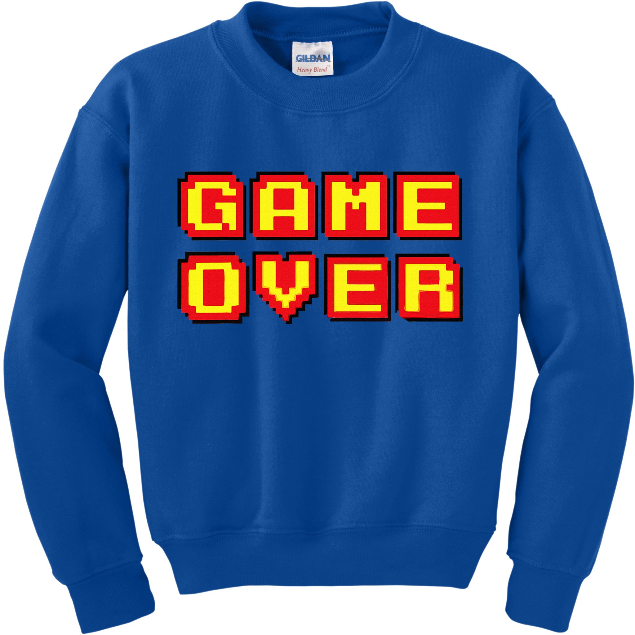 Game Over Vintage Retro Video Games Gaming Gift Arcade Kids Sweatshirt