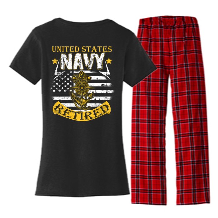 Grumpy Old Veteran Tee Pride Na Vy Sarcasm | Retired Gift Women's Flannel Pajama Set