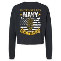 Grumpy Old Veteran Tee Pride Na Vy Sarcasm | Retired Gift Cropped Pullover Crew