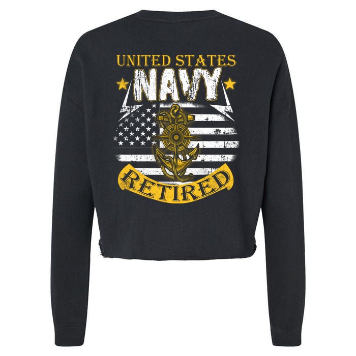 Grumpy Old Veteran Tee Pride Na Vy Sarcasm | Retired Gift Cropped Pullover Crew