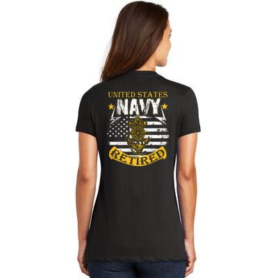 Grumpy Old Veteran Tee Pride Na Vy Sarcasm | Retired Gift Women's V-Neck T-Shirt