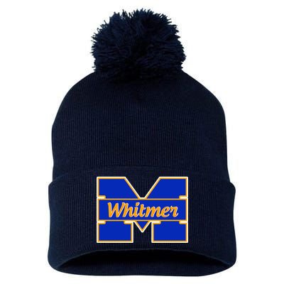 Governor Whitmer Michigan Logo  Pom Pom 12in Knit Beanie