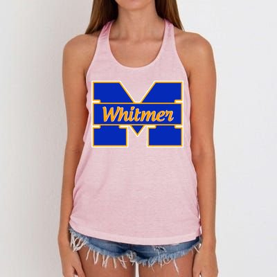 Governor Whitmer Michigan Logo  Women's Knotted Racerback Tank