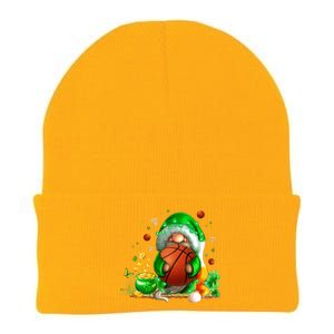 Gnome Basketball St Patricks Day Leprechaun Shamrock Boy Kid  Knit Cap Winter Beanie