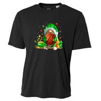 Gnome Basketball St Patricks Day Leprechaun Shamrock Boy Kid  Cooling Performance Crew T-Shirt